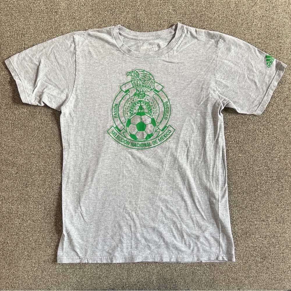 🟢 3 for $15 Bundle | Adidas (The Go-to tee) Mexico Soccer Federation Logo shirt
